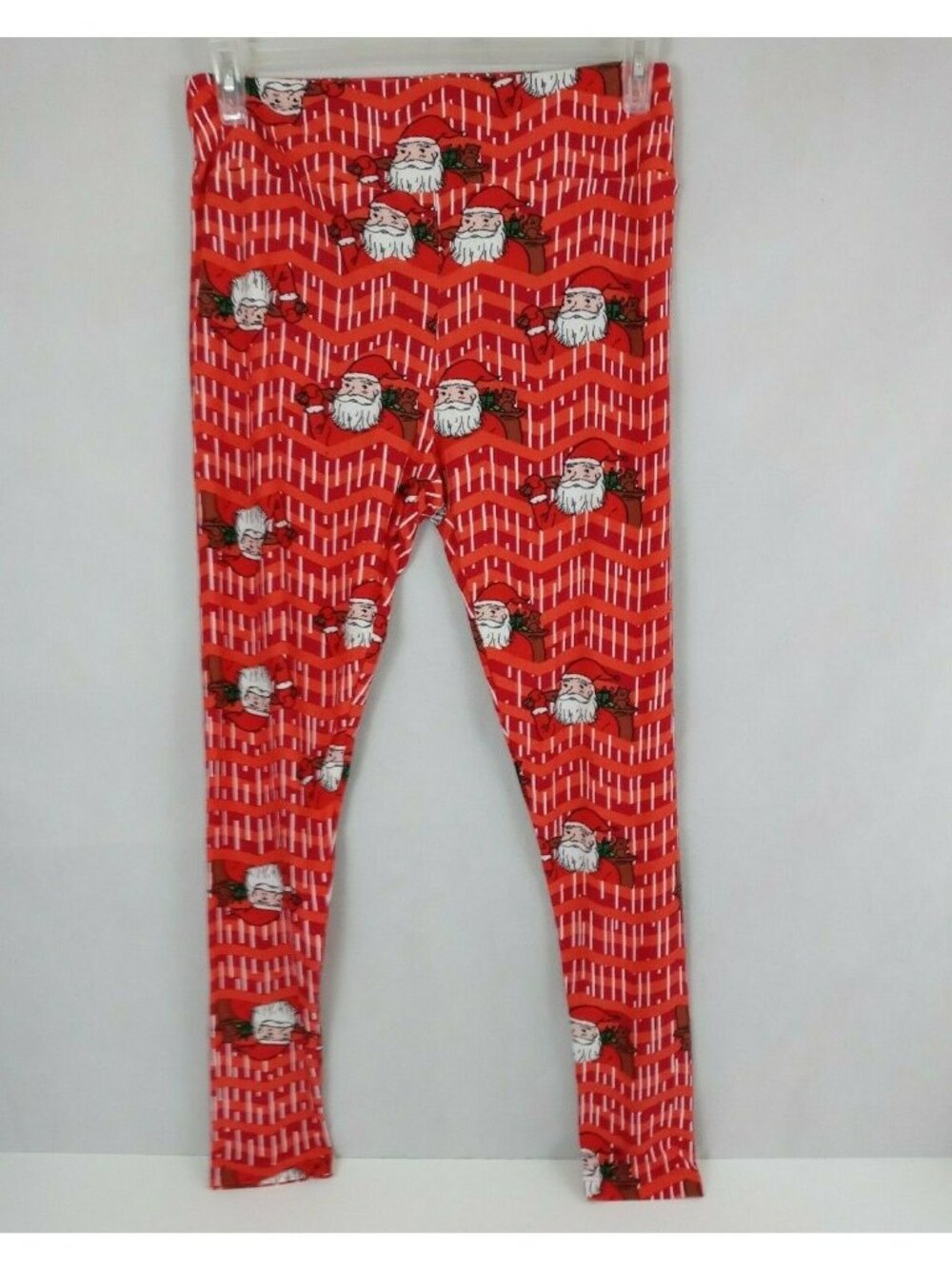New LuLaRoe Tall & Curvy Christmas Leggings With Santa & His Bag Of Toys Design
